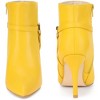 Perphy Women's Pointy Toe Buckle Strap Stiletto Heel Ankle Boots - 2 of 3