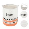 Unique Bargains 3661 Cubic-in Foldable Cylindrical Laundry Basket Black 1 Pc Bohjour - 4 of 4