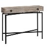 CAVINAS Narrow Console Table with 1 Large Storage Drawer,Minimalist Entryway Table with Round Black Metal Pulls,Modern Couch Table for Living Room - 2 of 4