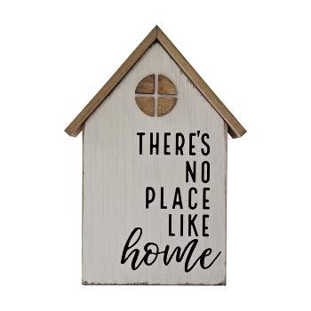 VIP Wood 11.8 in. White House No Place Like Home Table Decor