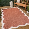 JONATHAN Y Alice Classic Cottage Two-Tone Scalloped Indoor/Outdoor Area Rug - 4 of 4