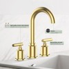 COZONY 8" Widespread Bathroom Faucet, with Double Handles and Stainless Steel, Pop-Up Drain - 2 of 4