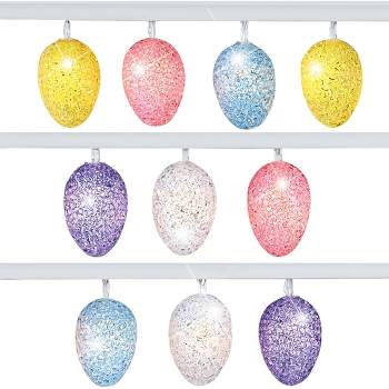 Collections Etc Battery-Operated Pastel Easter Eggs Wired String Lights NO SIZE