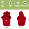 Unique Bargains Polyester Dog Sweatshirt Hooded Hoody Pet Winter Clothes Coat w Pocket - 4 of 4