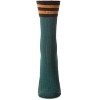 Memoi Women's Ribbed Cotton Rich Striped Cuff Crew Sock - 2 of 4