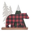 Transpac MDF Cabin Christmas Decor Set of 2 Christmas Home Decorations - 2 of 2