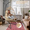 Brafab Swing Egg Chair with Stand and Footrest for Indoor Outdoor,Beige - 4 of 4