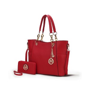 MKF Collection Bonita Vegan Leather Tote Bag with matching Wallet by Mia K - 1 of 4
