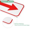 Unique Bargains Aluminum Reflective Outdoor Directional Arrow Sign 1 Pc - 2 of 4