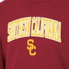 NCAA USC Trojans Men's Heathered Crew Neck Fleece Sweatshirt - 3 of 3