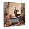 Stupell Industries Fawn in Rose Filled Tub Canvas Wall Art - 3 of 4