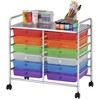 ECR4Kids 12-Drawer Mobile Organizer, Assorted - 3 of 4