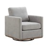Chenille Swivel Accent Chair with Upholstered and Removable Cushion,360° Swivel Club Chair for Bedroom, Modern Lounge Armchair for Apartment-Koiai - 2 of 4