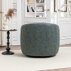 SEYNAR Modern Glam PU Leather 360 Degree Swivel Accent Armchair - 4 of 4