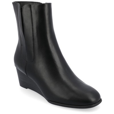 Black wedge 2025 booties target