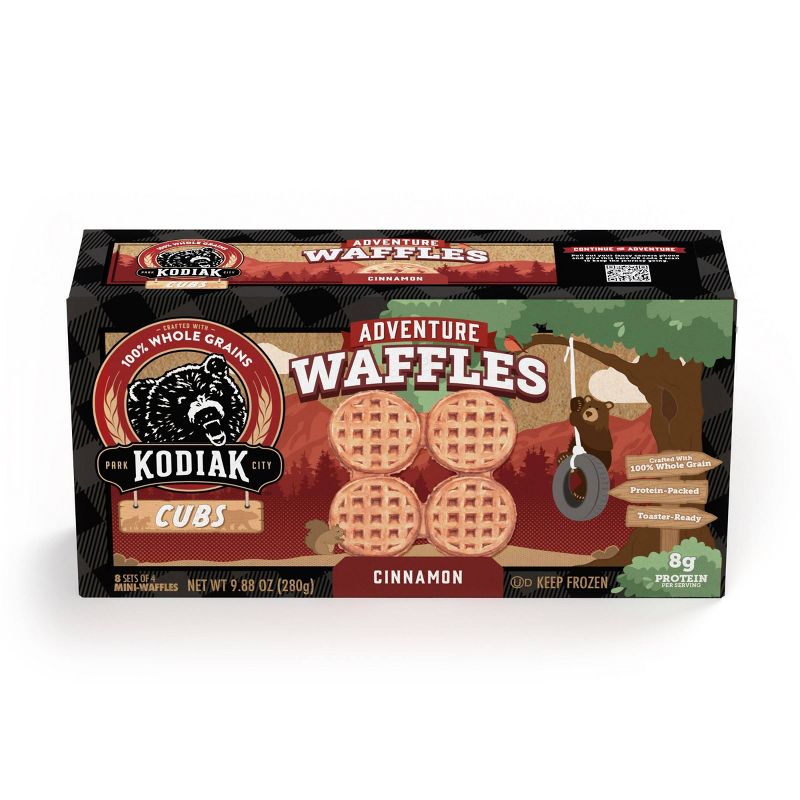 Kodiak Cubs Adventure Frozen Cinnamon Waffles  - 9.88oz/8ct, 4 of 8