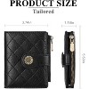 BEAFUP Women's Wallet,Slim RFID Blocking Bifold Wallet with Zipper Coin Pocket – PU Leather Compact Card Holder - 3 of 4