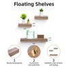 FONTOI 23.6" Floating Shelves, Wall Mounted Shelves for Bathroom, Living Room, Kitchen, Hanging Shelf for Books/Decor, Maple, 3.94"*1.57"*23.62" - 3 of 4