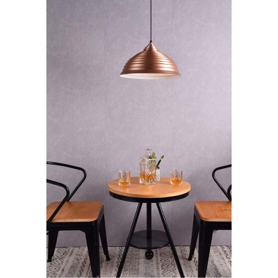 Circa Contemporary 15.5" Aluminum Honey Gold Pendant Light