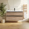 Cesicia 29'' Striped Bathroom Vanity with White Ceramic Sink, Wall Mounted Bathroom Vanity for Modern Bathroom, One-Piece White Basin without Drain - 4 of 4