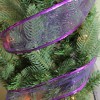 Northlight Pack of 12 Shimmering Purple Wired Christmas Craft Ribbon Spools - 2.5" x 120 Yards - 3 of 3