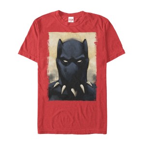 Men's Marvel Black Panther Watercolor Print T-Shirt - 1 of 4