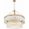 Crystorama Lighting Emory 9 - Light Chandelier in  Modern Gold - 3 of 4