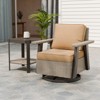 EAGLE PEAK Classic 2-Piece Patio Bistro Set with Swivel Rocker Chair and Side Table, 360° Swivel Wicker Outdoor Furniture - 2 of 4