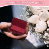 Unique Bargains Velvet Storage Ring Necklace Jewelry Pouches with Insert Pad 3.5" x 3.3" 3 Pcs - 3 of 4