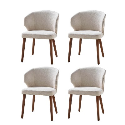 Ester Mid-century Modern Upholstered Dining Chair,Set of 2 | ARTFUL LIVING DESIGN