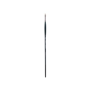 Creative Mark Imperial Professional Chungking Hog Bristle Brush - Bright , Handmade Long Handle Oil Paint Brushes for Artists, Nickel-Plated Brass - 1 of 4