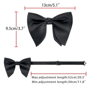 INSPIRE CHIC Men's Pre-tied Adjustable Satin Bow Tie - image 3