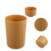 Unique Bargains Bathroom Tumbler with Smooth Lines Wheat Straw Cup for Bathroom for Toothpaste 4.09''x2.80'' 1Pc - 3 of 4
