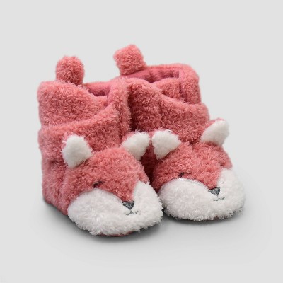 red bootie slippers