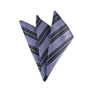 TheDapperTie - Men's Stripe Woven 10 Inch x 10 Inch Pocket Squares Handkerchief - 1 of 3