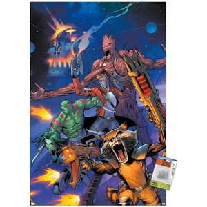Trends International Marvel Comics Guardians of the Galaxy - Group Screaming Unframed Wall Poster Prints - 1 of 4