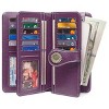 Women’s Wallet Leather Wristlet – RFID Blocking Large Capacity Credit Card Holder with Zipper Pocket, Multiple Compartments & Phone Slot - 2 of 4