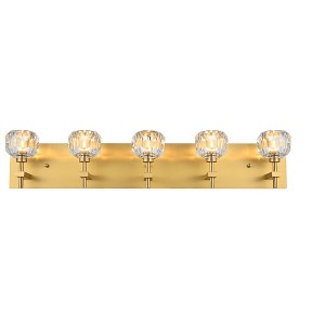 Elegant Lighting Graham 5 Light Wall Sconce in Gold - 1 of 4