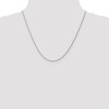 Black Bow Jewelry 0.95mm 10k White Gold Solid Cable Rope Chain Necklace - 2 of 4