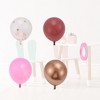 Unique Bargains Latex Party Balloons with Ribbon 10 inch 20 Pcs - 2 of 4