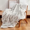 Cozy Bliss Plush Faux Fur Blanket, Ultra Soft Throw Blanket - 3 of 4