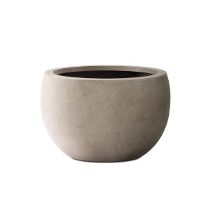 Rosemead Home & Garden Concrete Outdoor Planter Pot Beige 19.7"x19.7"x13" - 1 of 4