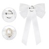 INSPIRE CHIC Women's Elegant Lace Pin Ribbon with Beads Brooch Bow Tie - 3 of 4