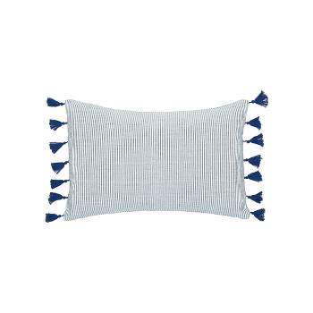 carol & frank 14" x 22" Brett Striped Cotton Decorative Throw Pillow Cover And Insert Set