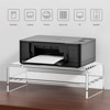 BRINJOY Clear Acrylic Monitor Stand Riser 2 Tier, 5.12 Inches High Clear Computer Desk Organizer Shelf for Multi Media PC Storage Laptop - 4 of 4