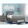 AFI Furnishings Oxford Twin Bed with USB Turbo Charger and Twin Trundle in Grey - 2 of 4