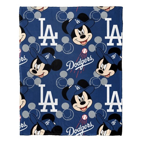 Mlb Los Angeles Dodgers Mickey Silk Touch Throw Blanket And Hugger : Target