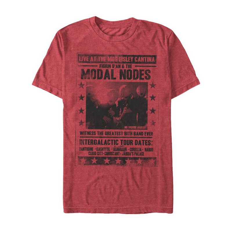 Men's Star Wars Modal Nodes Tour Dates T-Shirt, 1 of 5