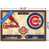 Trends International MLB Rivalries - St. Louis Cardinals vs Chicago Cubs Framed Wall Poster Prints - 3 of 4