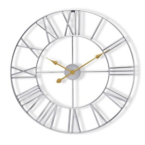 Sorbus Large Wall Clock for Living Room Decor - Roman Numeral Wall Clock for Kitchen - 16 inch Wall Clock Decorative - 1 of 4